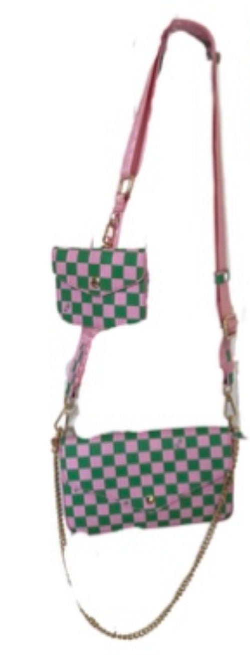 Crossbody Bag Strap Star Pink Green – Bag Straps